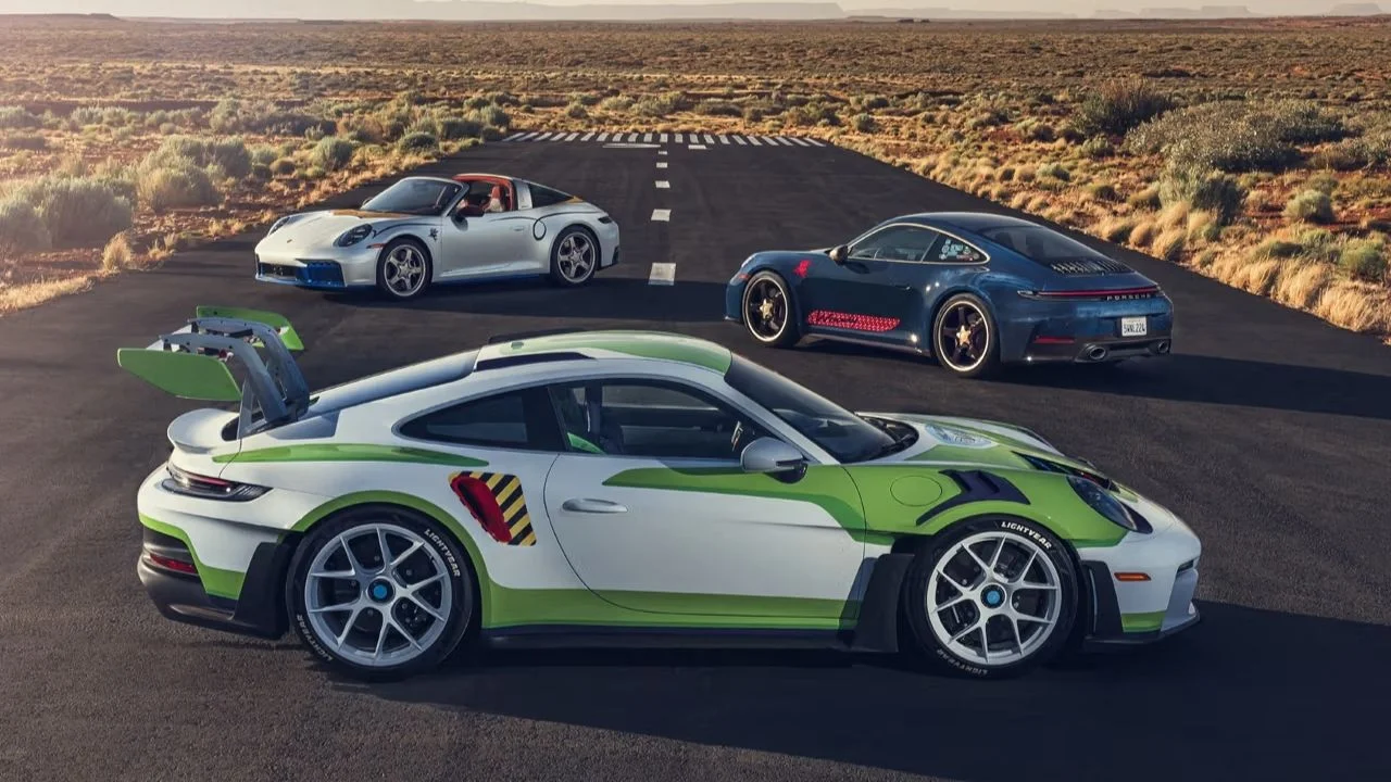 Porsche marks Toy Story 5's premiere by turning a 911 GT3 RS into Buzz Lightyear