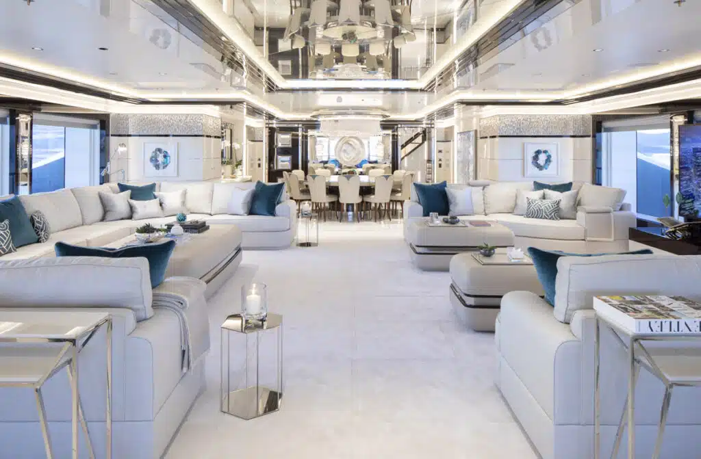 Capri-sun founder’s $90 million yacht is juiced up with a beach club and spa