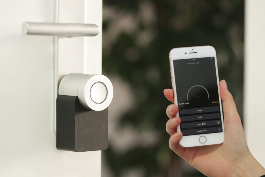 Smart door locks mean you can unlock from your phone.