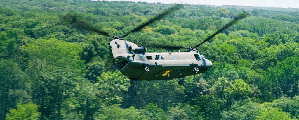 This helicopter pilot got his Chinook CH-47 to perform a wheelie when he landed