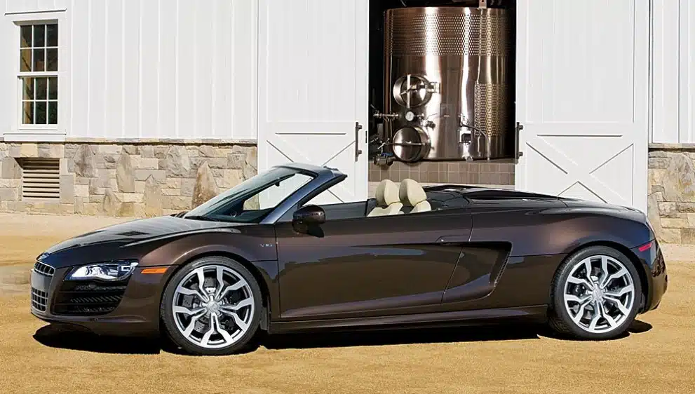 Eminem's car collection features a 2011 Audi R8 Spyder