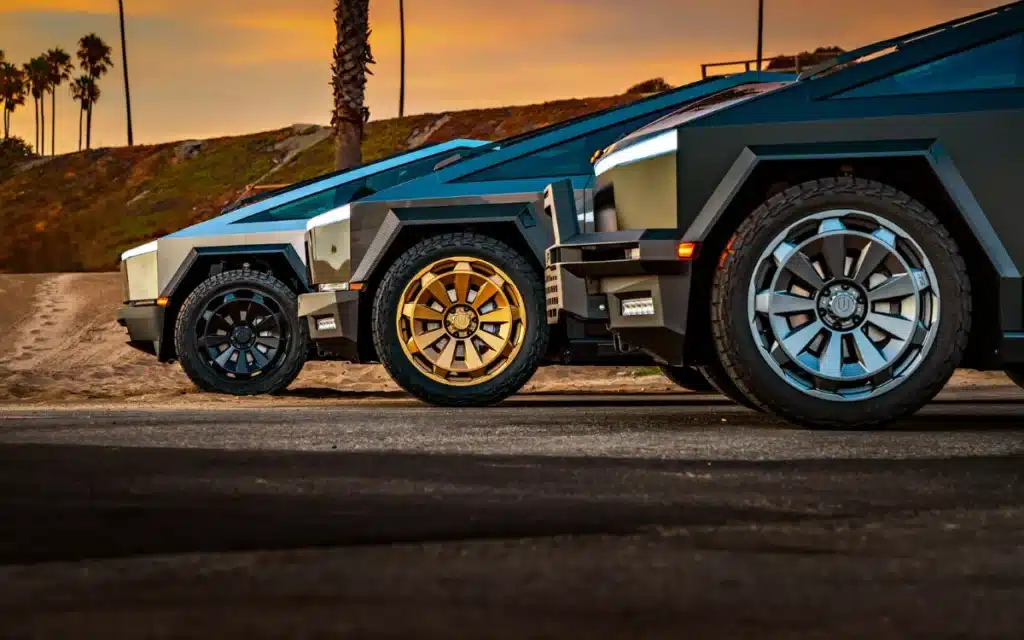 Tesla Cybertruck gets new $7,195 CYBRNOVA wheels from Unplugged Performance, forged for strength and style with a design inspired by exploding stars