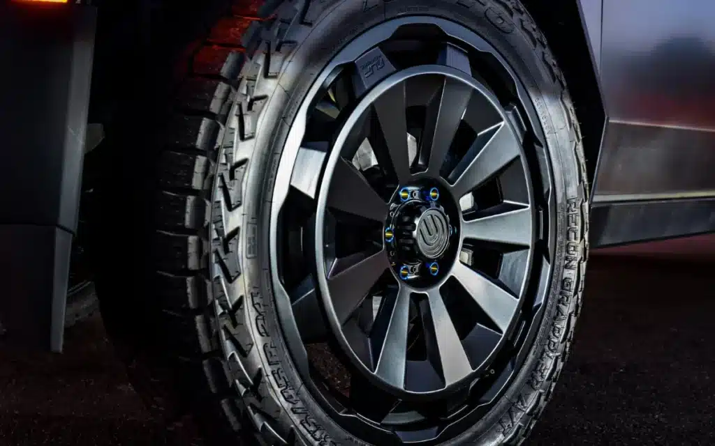 Tesla Cybertruck gets new $7,195 CYBRNOVA wheels from Unplugged Performance, forged for strength and style with a design inspired by exploding stars