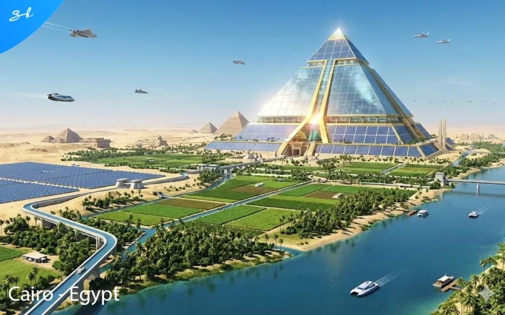 We asked AI to predict what the 20 most populated cities will look like in the year 5000, and this is the technological paradise it created