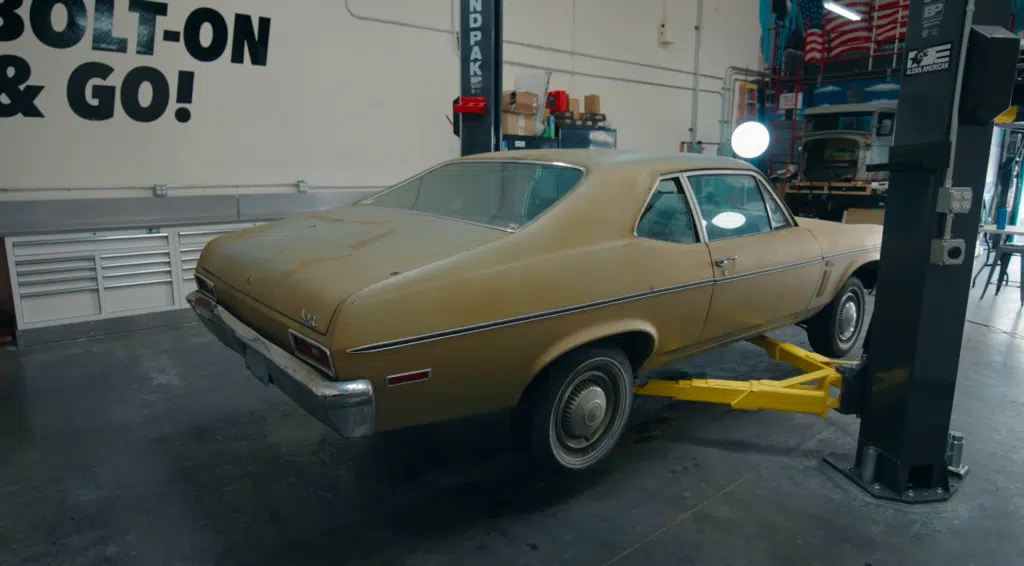 Californian buys abandoned Chevy Nova found in shipping container after 30 years