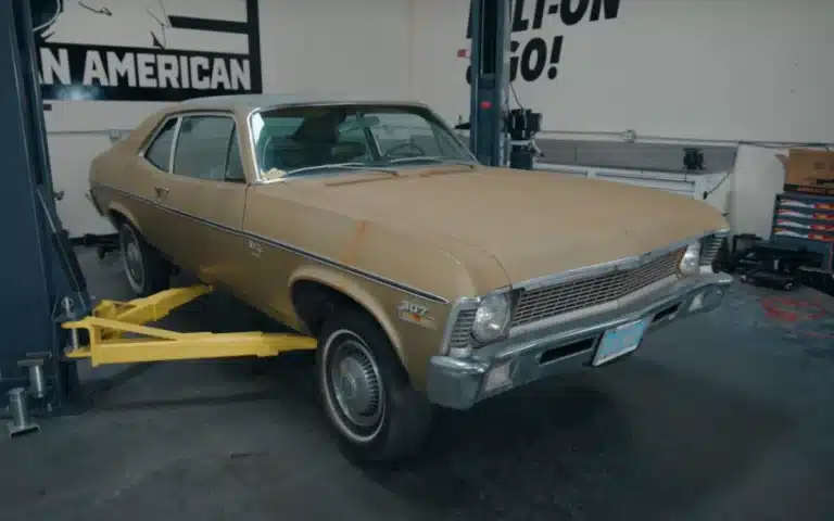 Californian buys abandoned Chevy Nova found in shipping container after 30 years