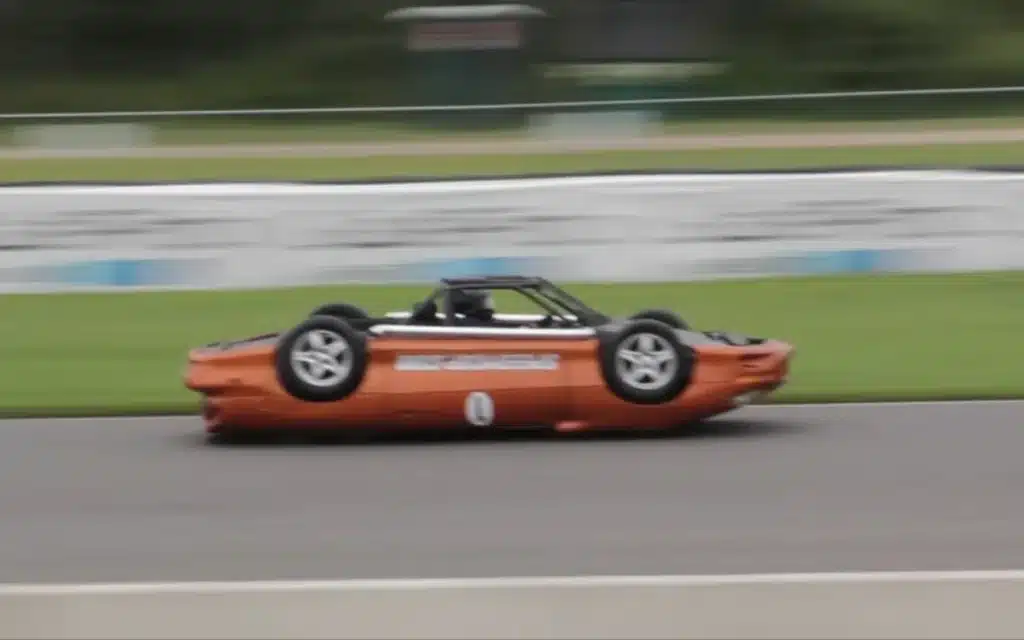 US police officer builds upside-down Camaro racecar dubbed a ‘Frankenstein creation’