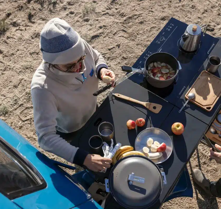 Cooking with the kitchen on the Rivian RT1