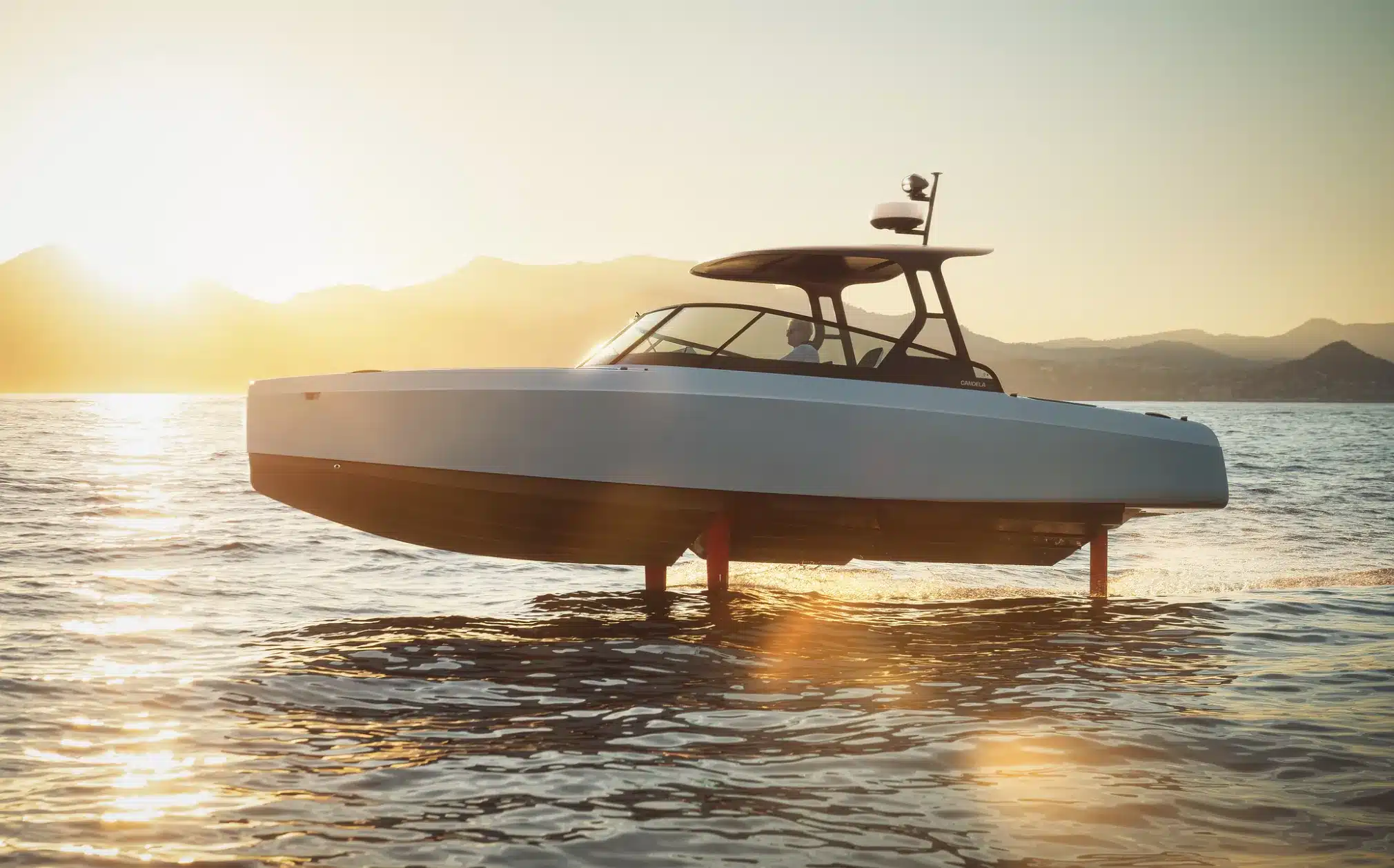 Candela hydrofoiling boat CES 2023