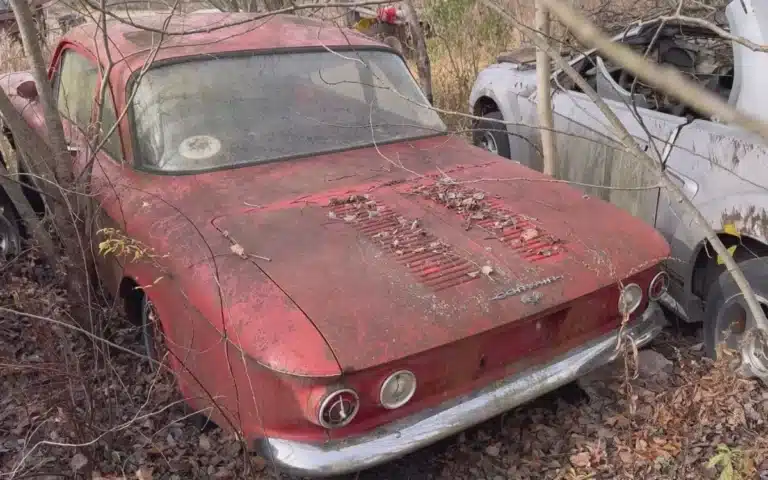 Chevrolet Corvair trapped for 46 years had surprise in trunk