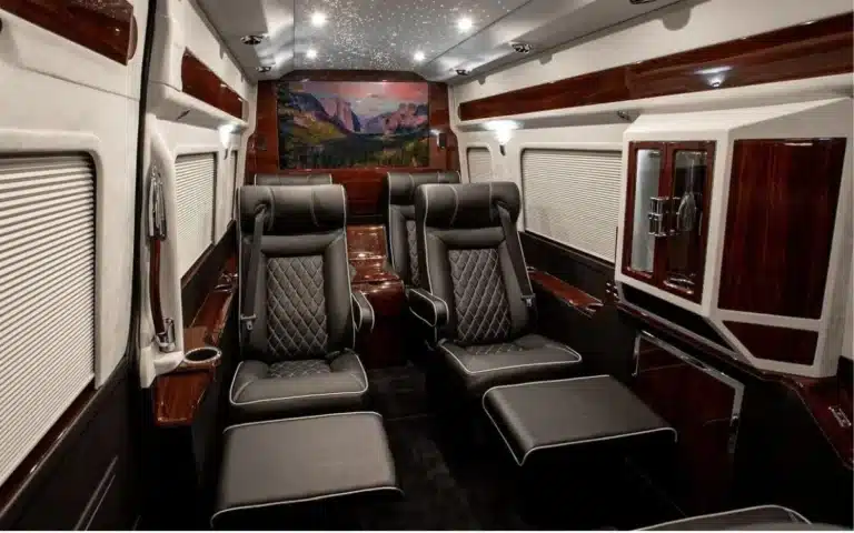 Sprinter converted into 'most opulent' private jet for the road in remarkable transformation
