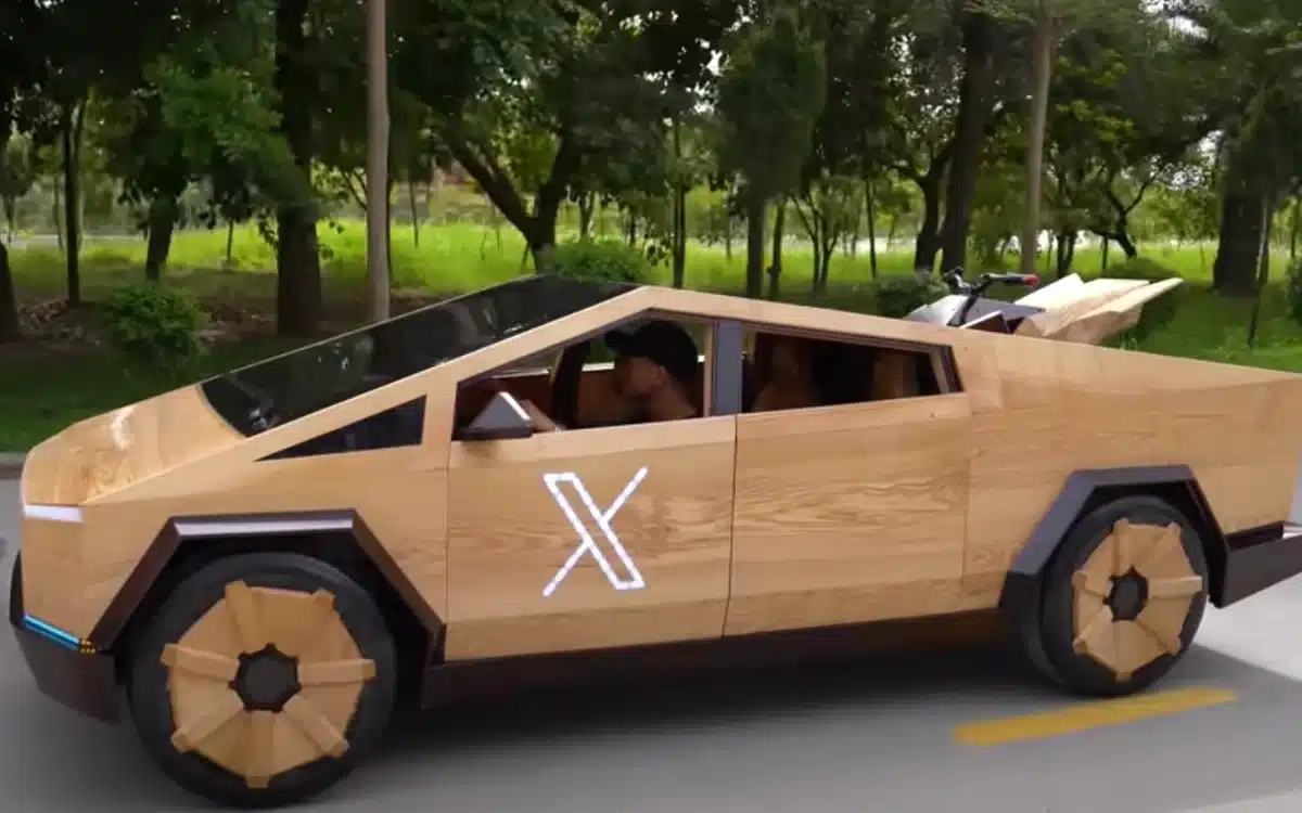 How Elon Musk helped the man who built a fully functional Cybertruck out of wood for $15,000