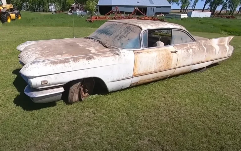 US 1960 Cadillac Coupe DeVille running again after 50 years