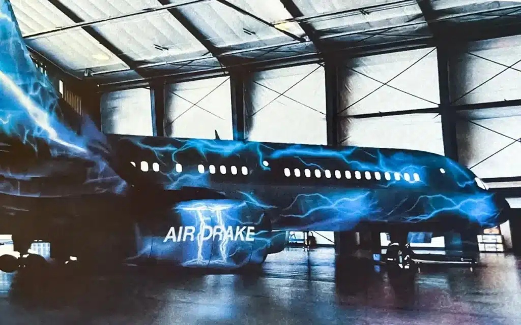 Drake's 'Air Drake 2' has readable message on bottom of jet