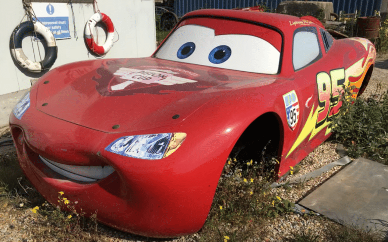 How one lucky guy found a real Lightning McQueen NASCAR in a salvage yard and bought it for a steal