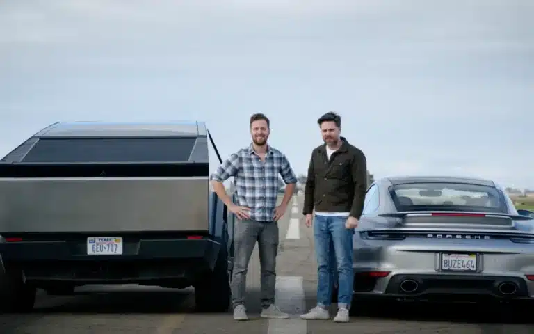 Tesla Cybertruck takes on Porsche 911 Turbo S in a drag race