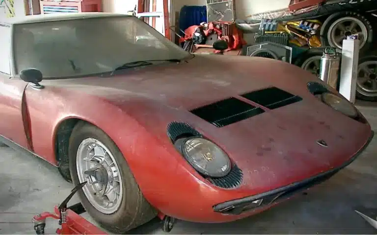 One of the earliest Lamborghini sports cars found in garage