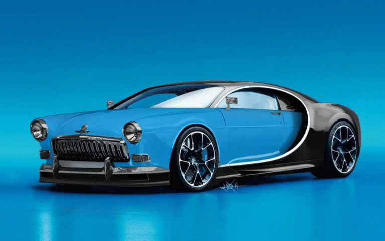 Transformation of BMW into custom Bugatti-inspired Volgatti