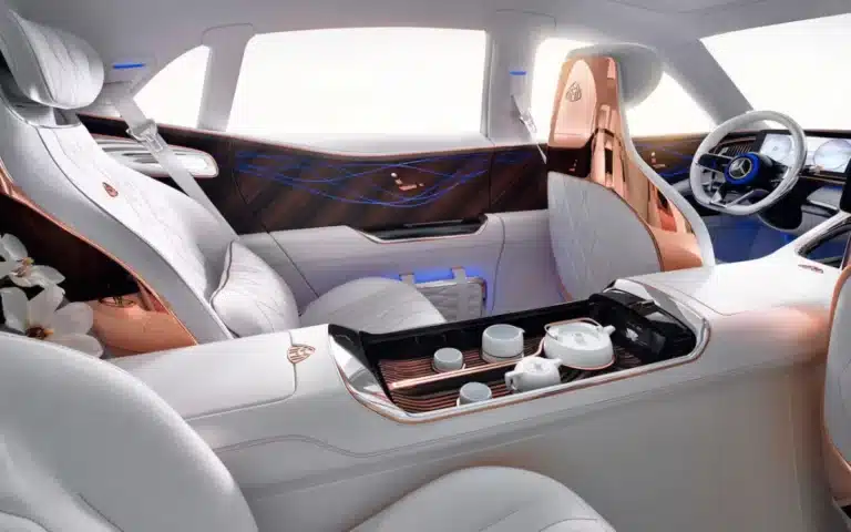 Mercedes Maybach with rose gold seats is the ultimate luxury