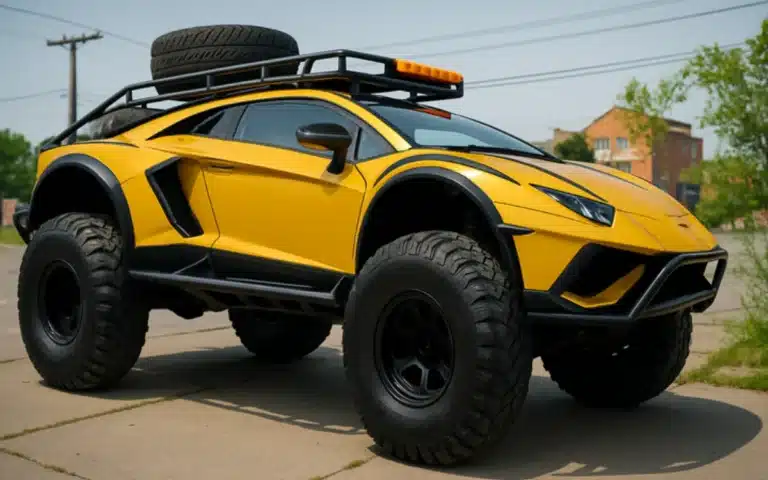When you're pedaling through China on a cross-country bike trip, you expect a few surprises, but not an off-road Lamborghini monster truck