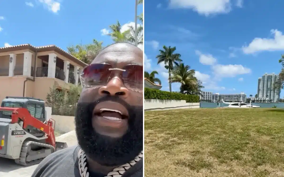 Rick Ross shows off $35M mansion on exclusive island, telling Drake to buy empty lot next door