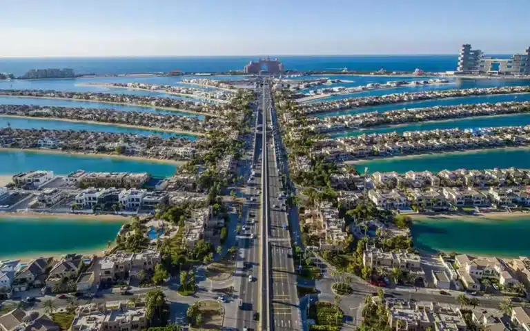 Inside the Palm Jumeirah in Dubai, proclaimed to be the eighth wonder of the world