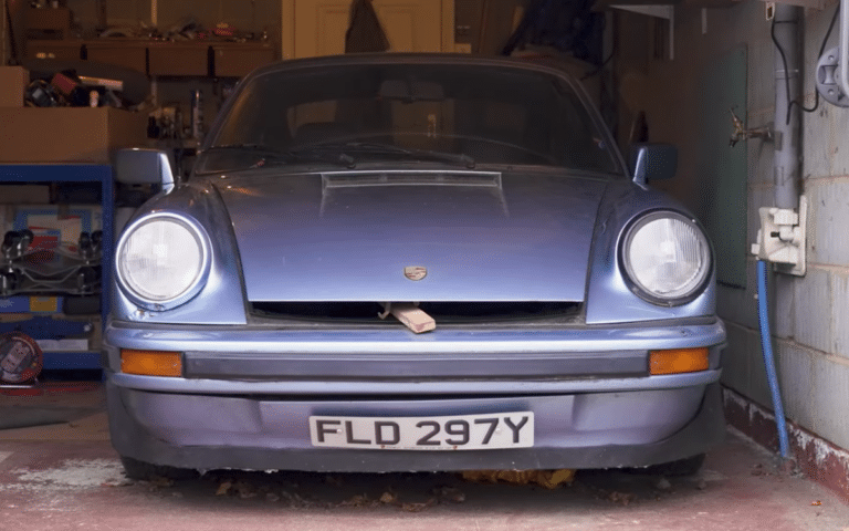 Dream classic sports car Porsche found in barn