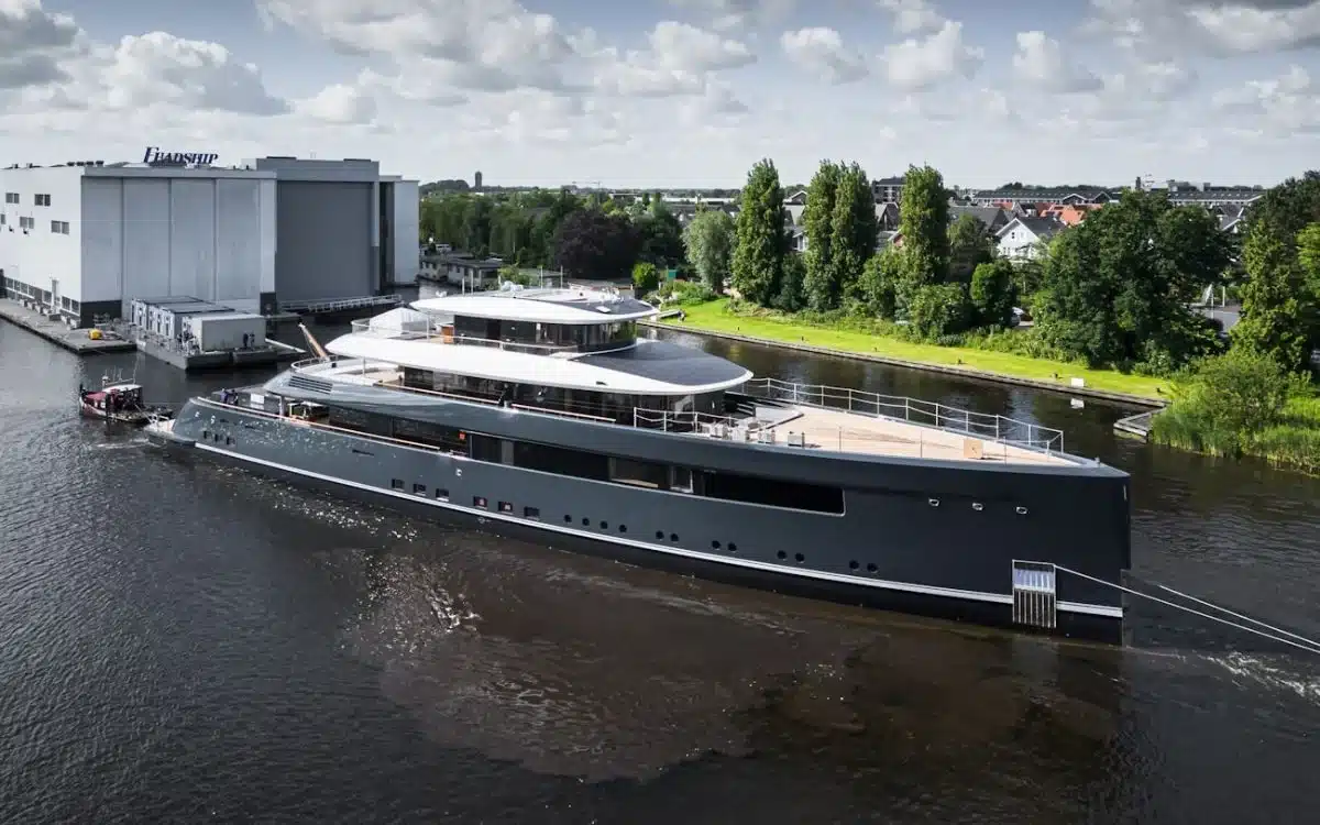 Feadship’s cutting-edge 195-foot hybrid superyacht is unlike any other vessel