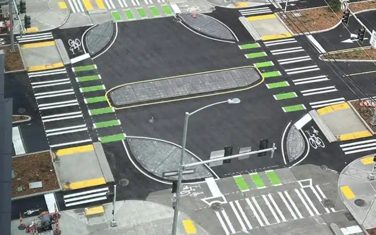 New protected intersection looks confusing but saves lives