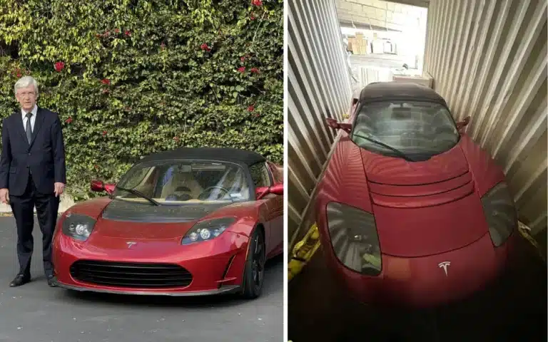 Billionaire buys 3 Tesla Roadsters found after 13 years