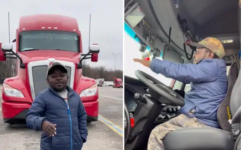 Shortest US truck driver reveals how he drives an 18-wheeler