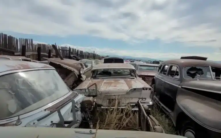 Montana's secret car graveyard is full of vintage cars, some up to a century old