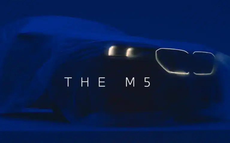 2025 BMW M5 teased with newly designed illuminated grille