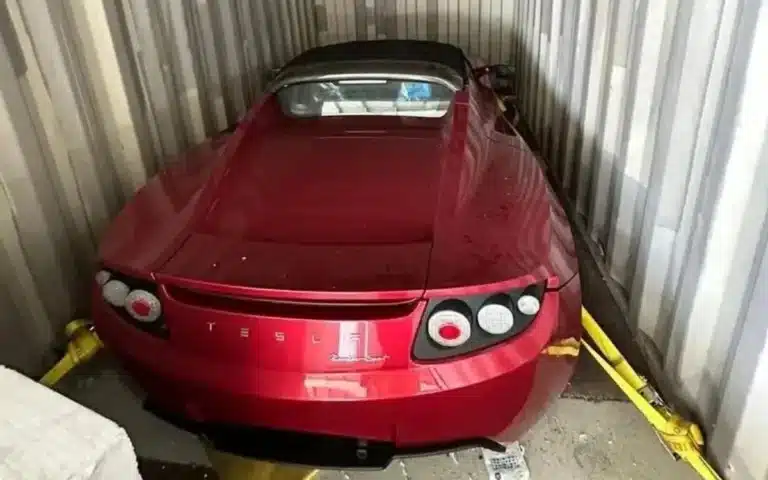 Tesla Roadsters found in shipping containers had wild fate