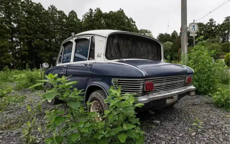 Abandoned Japanese exclusion zone is home to cars left to die