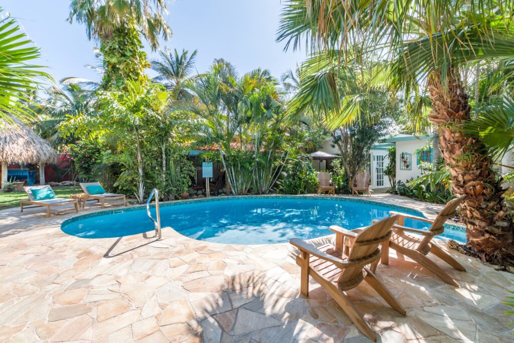 Caribbean hotel, swimming pool