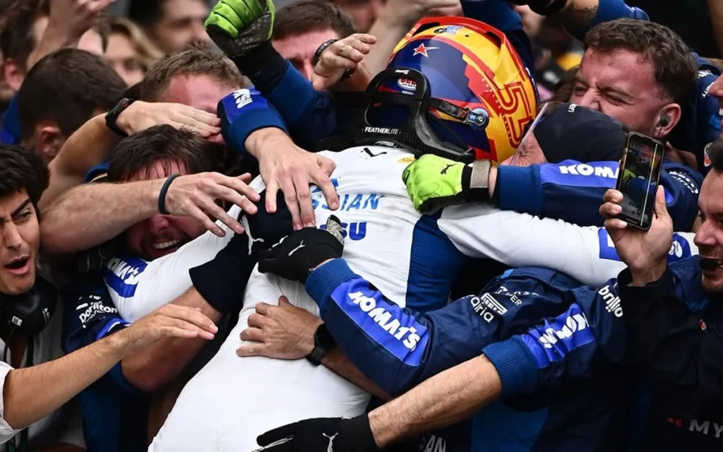 A fan-designed unicorn sticker has proved to be a good luck charm for Carlos Sainz, so here's why it was riding shotgun on his helmet in the F1 Baku Grand Prix