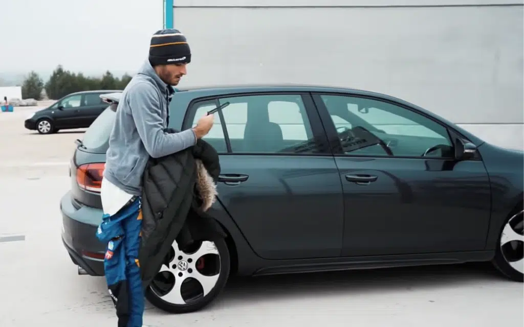 Formula 1 driver Carlos Sains Jr has kept and maintained his much-beloved Volkswagen Golf GTI.