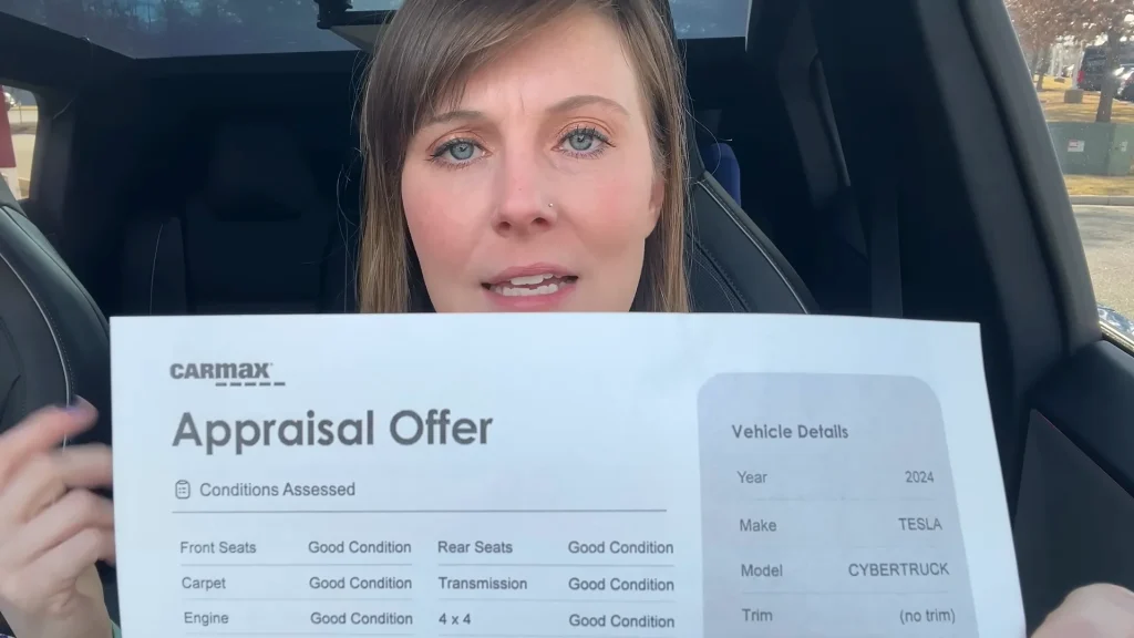 CarMax responds after Virginia woman takes Tesla Cybertruck for appraisal and she receives an offer that she never expected