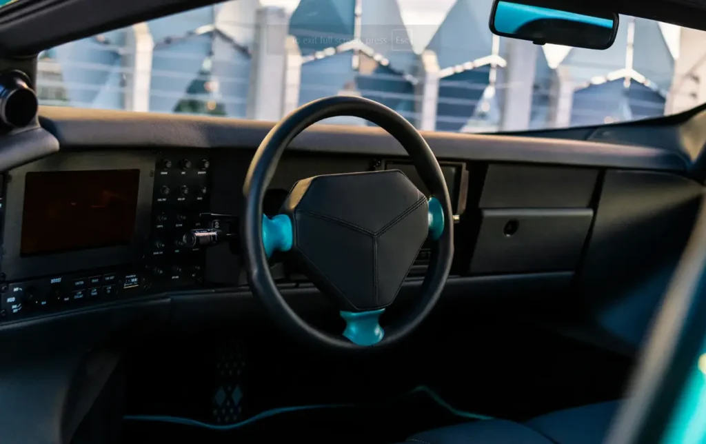 Interior of American supercar