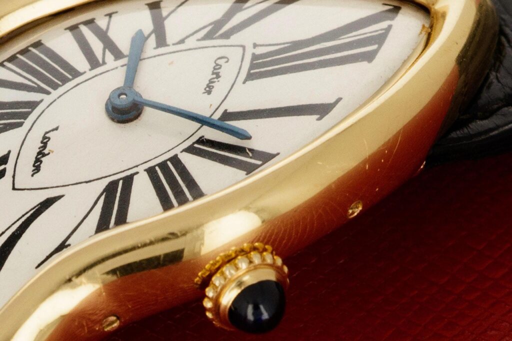 Cartier Crash dial close up