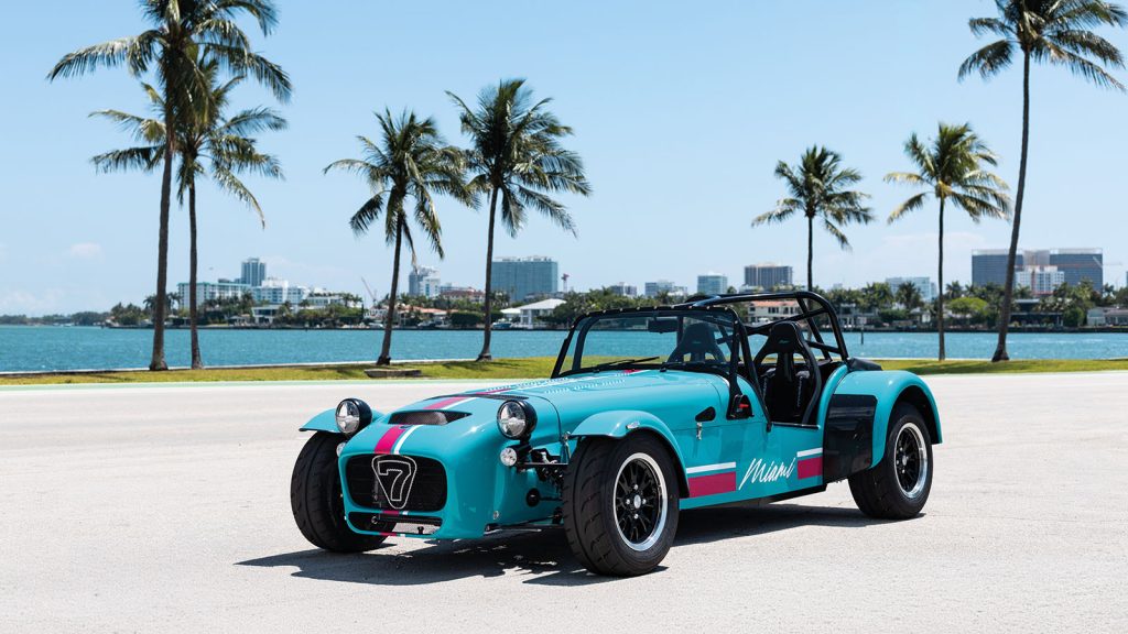 Caterham just unveiled a limited-edition Seven R that's a love letter to Miami and, more importantly, the Miami GP