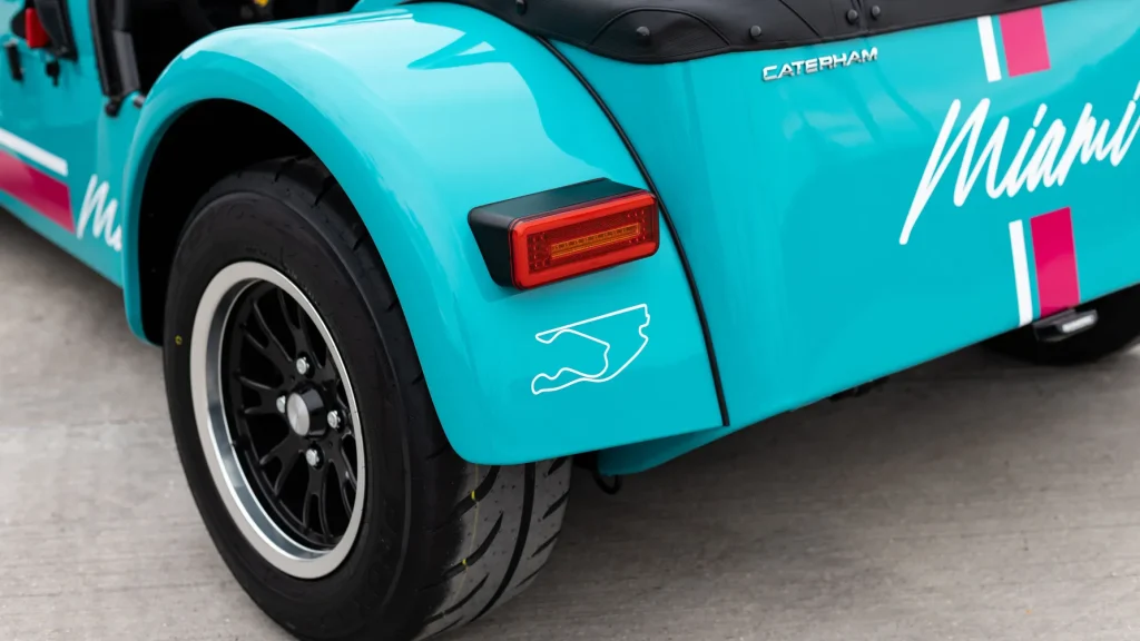 Caterham just unveiled a limited-edition Seven R that's a love letter to Miami and, more importantly, the Miami GP
