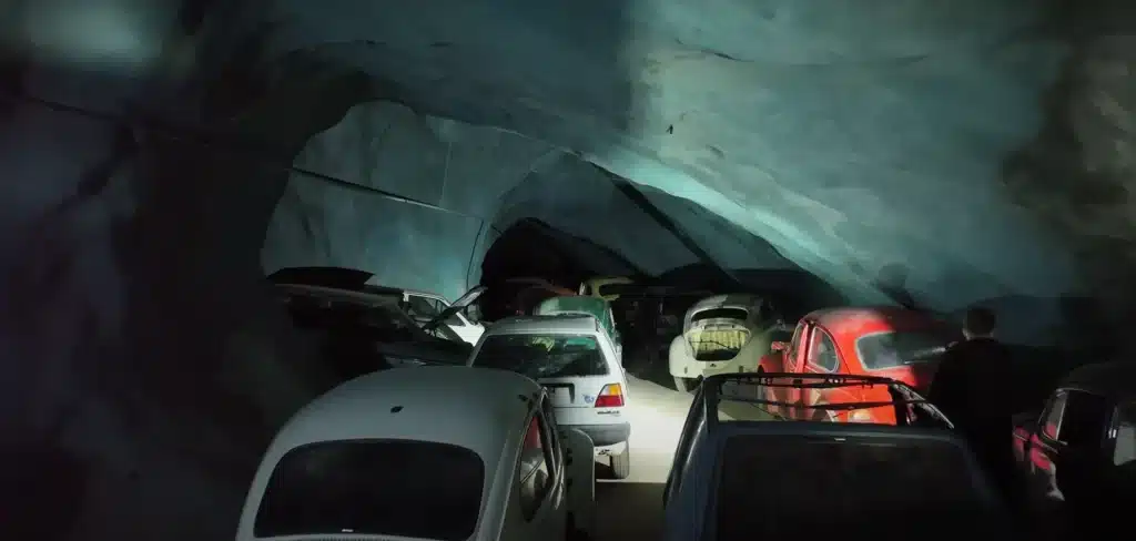 Explorer finds hundreds of abandoned cars mysteriously sitting in cave for over 20 years
