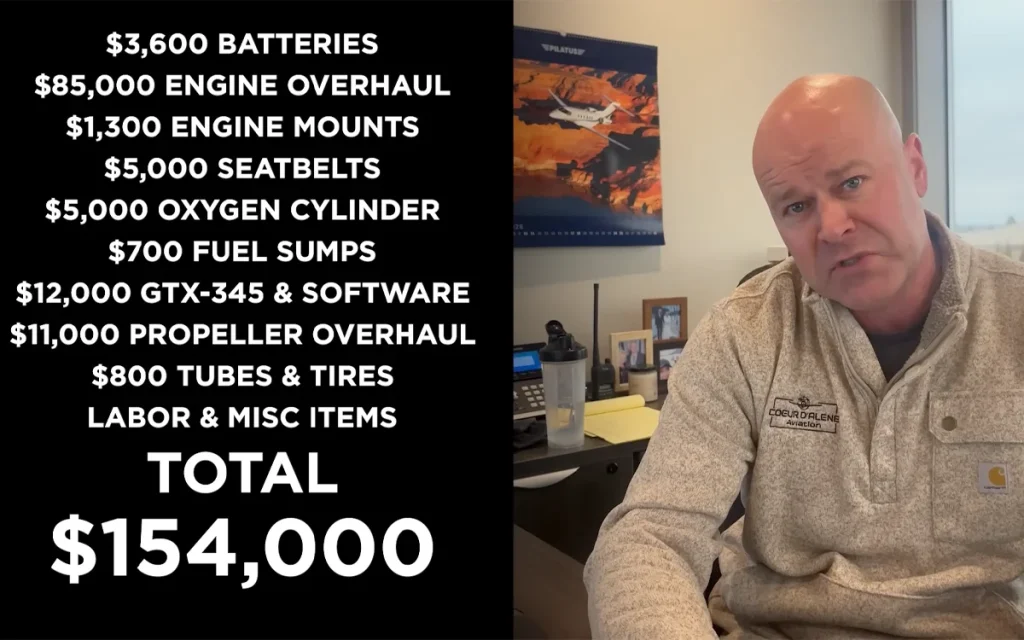 After discovering a Cessna 182T plane in a barn after 14 years out of action, this man breaks down the exact cost of making it airworthy again