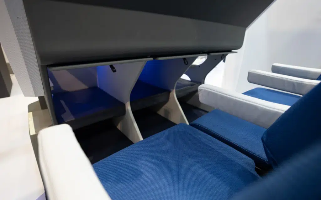 The controversial double-level airplane seat concept might actually be nearing reality thanks to Airbus