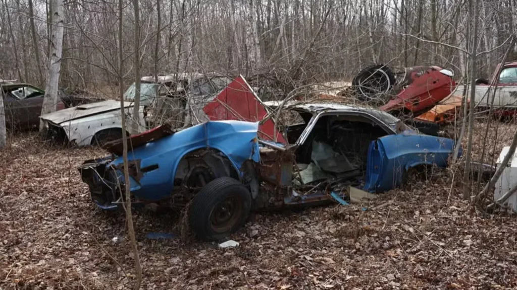 Man explores Michigan forest and finds enough abandoned Mopars to make any muscle car lovers cry