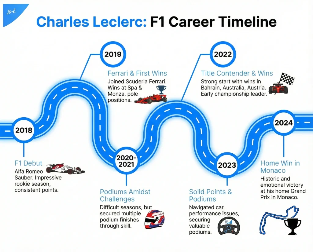 F1 star Charles Leclerc gets married and uses $40,000,000 Ferrari as his wedding getaway car