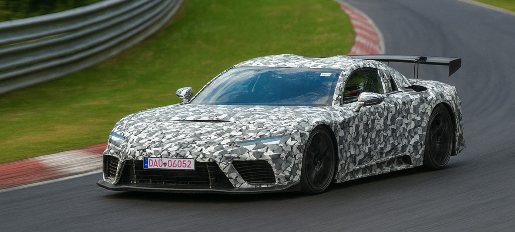 The Lexus LFA successor has been seen in Nürburgring testing with a hybrid V8, signaling Lexus’ renewed focus on supercar development