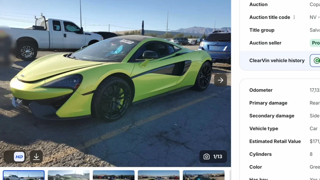 US man who secured a very cheap McLaren after spotting Copart had made a 'mistake' finds out if it's still a bargain as he begins rebuild